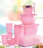 Kit Murano Tupperware - Quartzo Rosa - 9 Peças